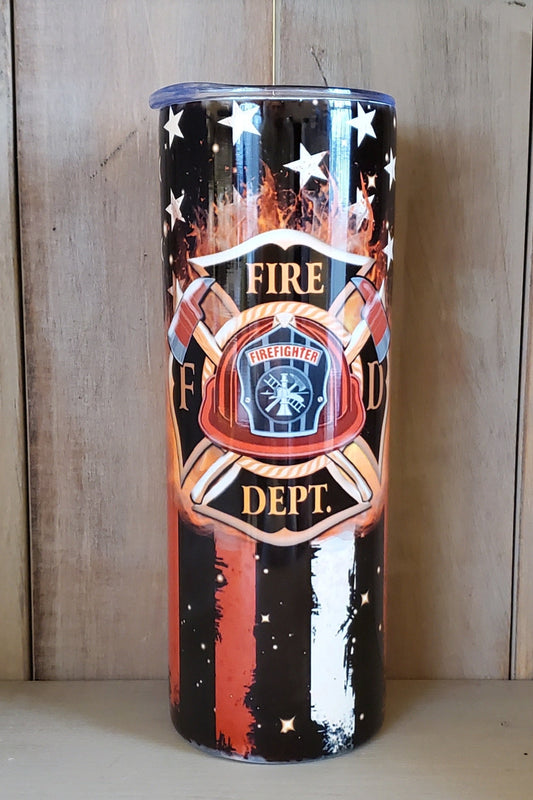 20 ounce Fire Department Tumbler