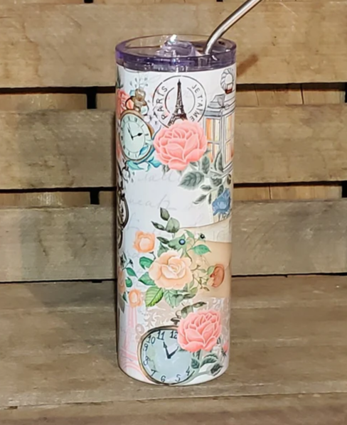 20 ounce Floral Tumbler